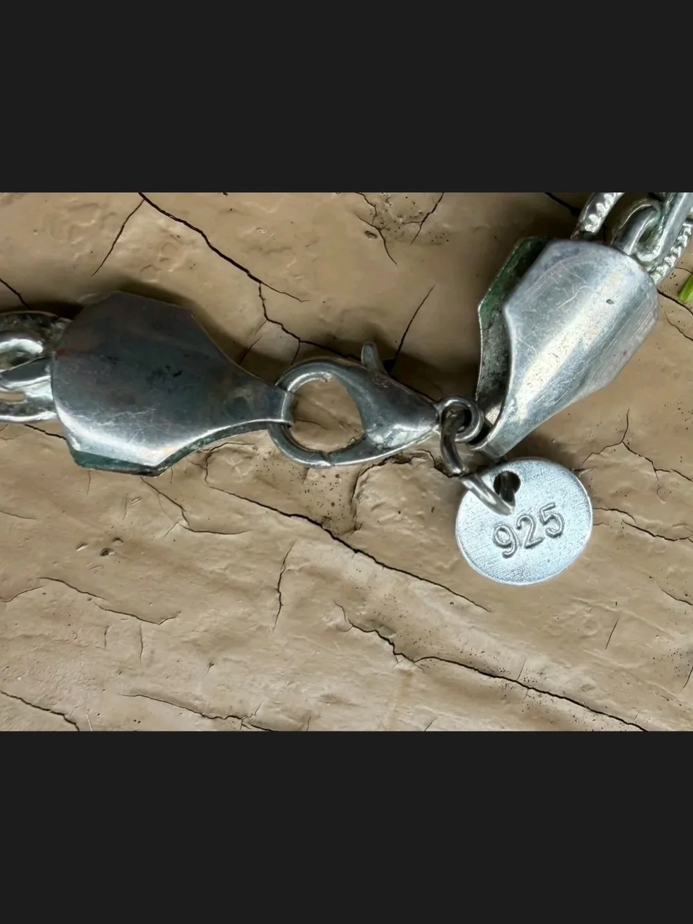 Unique Vintage Braided Chain Bracelet - Silver